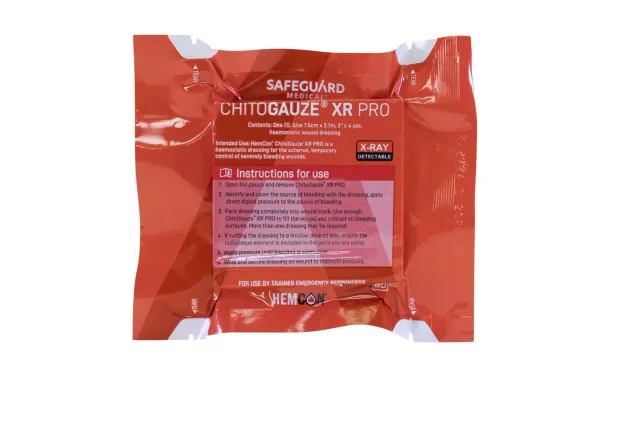 Water-Jel Safeguard ChitoGauze XR Pro gasbind hemostatisk