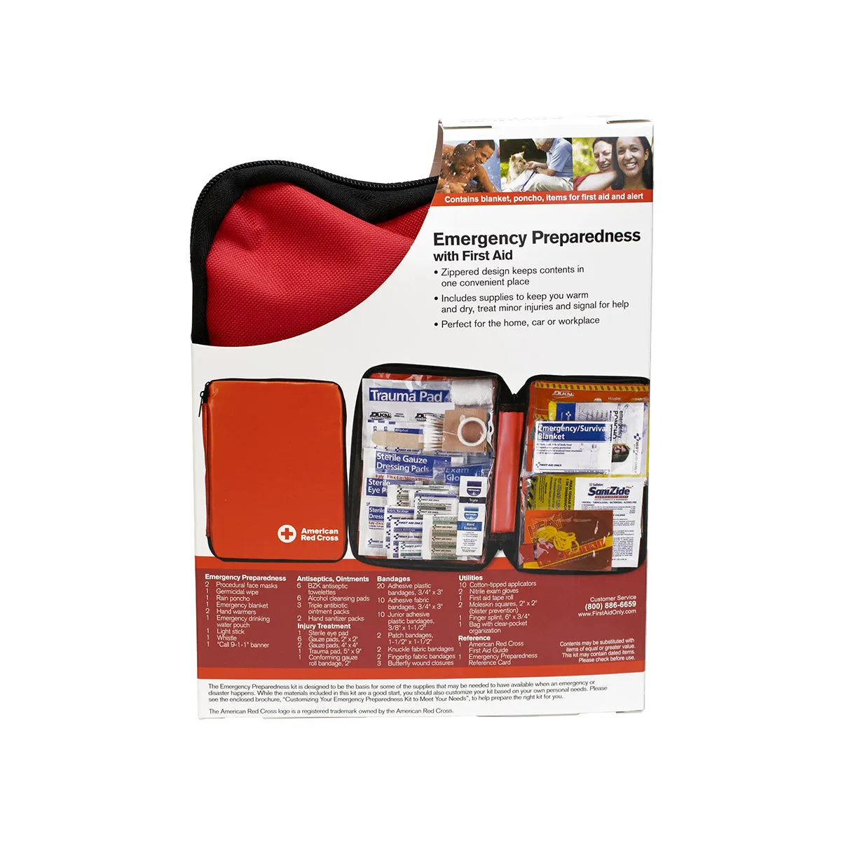 First Aid Only American Red Cross Deluxe førstehjelpssett 299 deler nylon