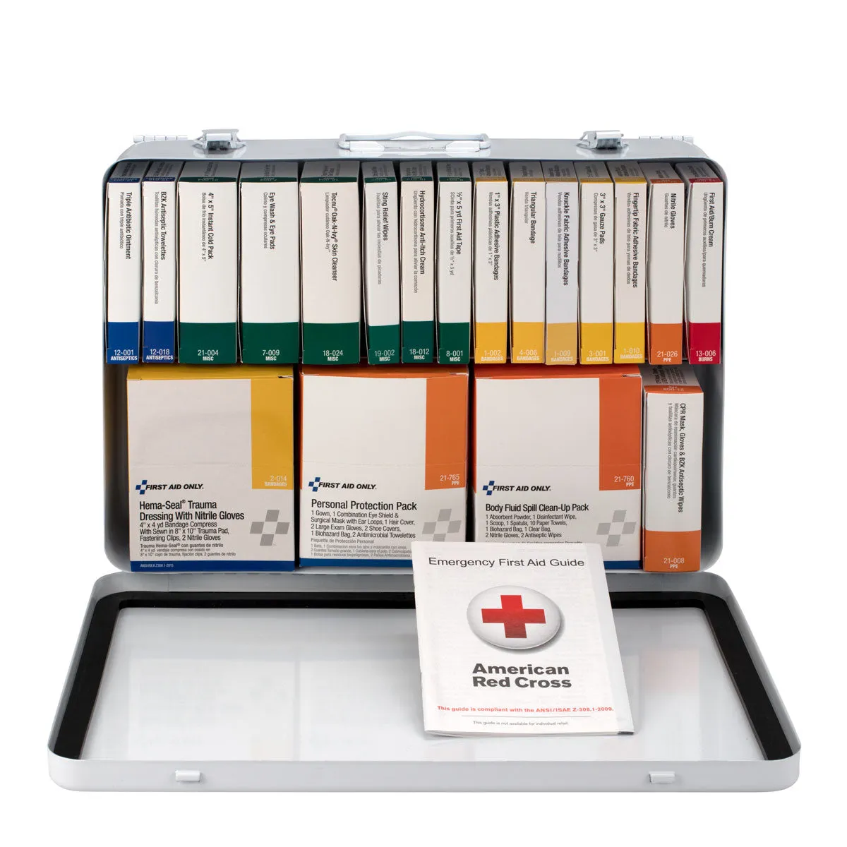 First Aid Only 36 Unit førstehjelpsskrin metall 50 pers vanntett