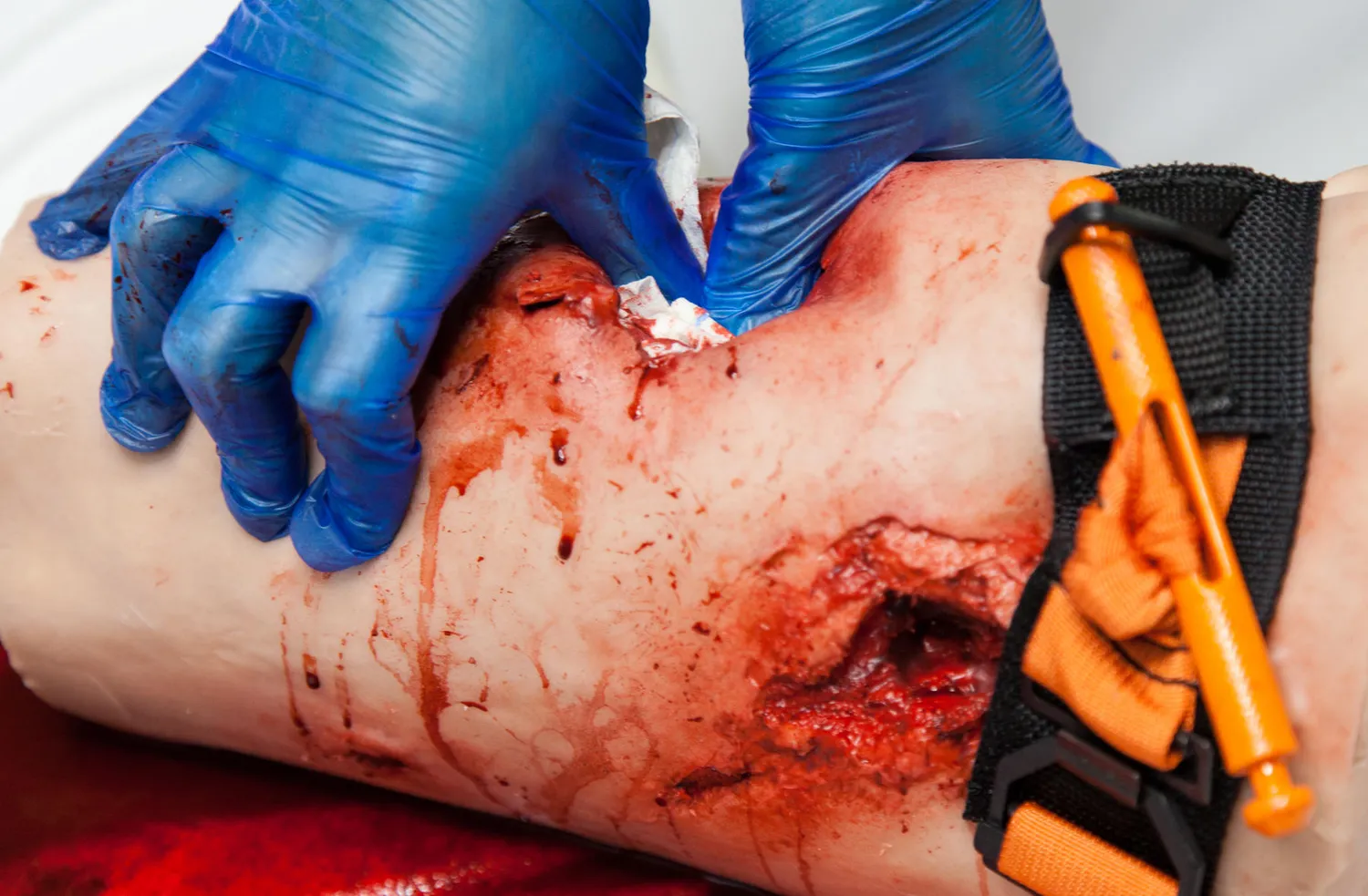Water-Jel Thigh Packing Wound Trainer øvingsmodell lår