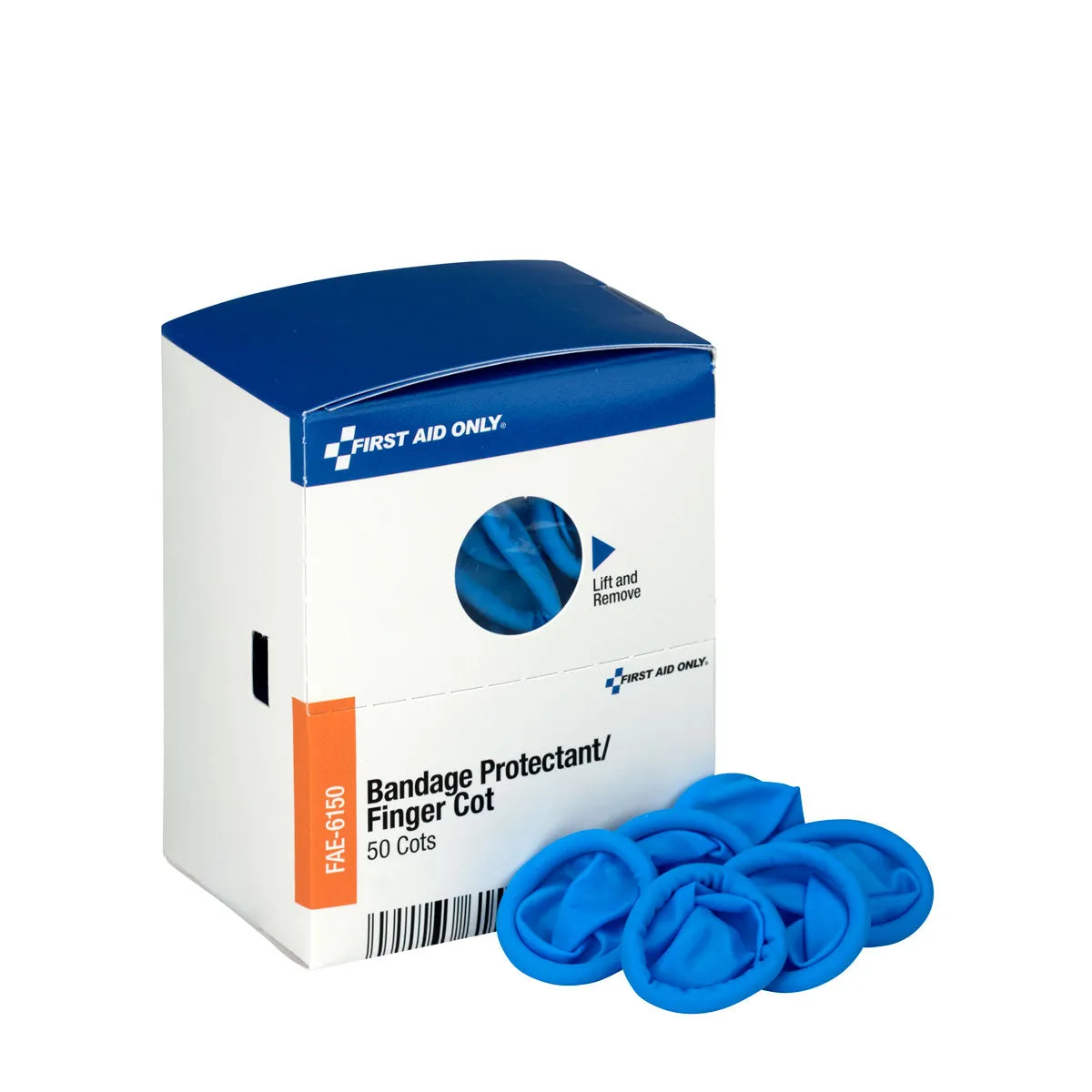 First Aid Only SmartCompliance fingerbøtter 50-pk blå lateksfri