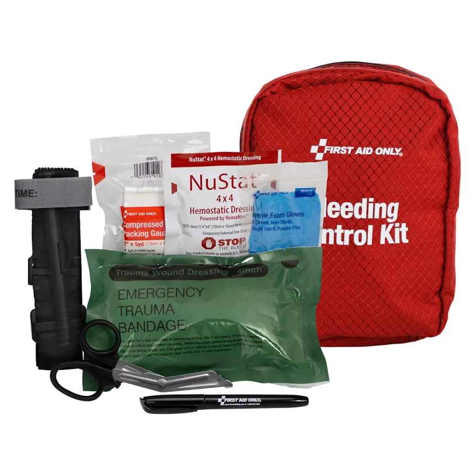 First Aid Only HB1561 blødningskontrollsett stoffveske