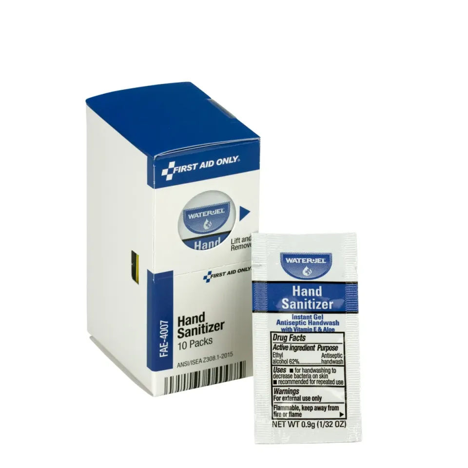 First Aid Only SmartCompliance håndsprit poser 10 stk aloe vera
