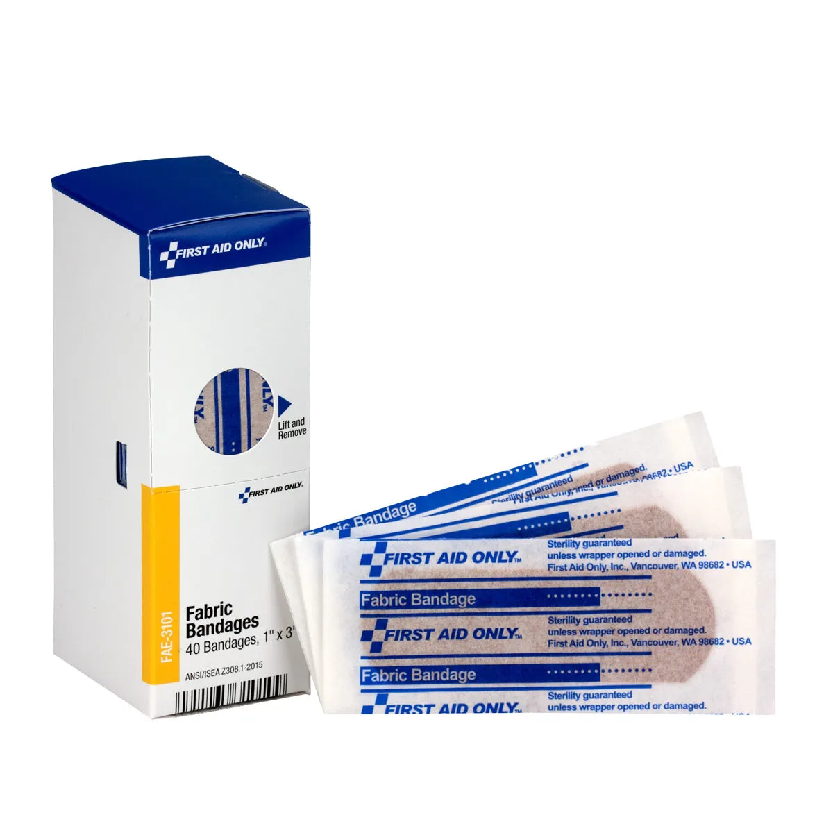 First Aid Only SmartCompliance plaster 1x3 40 stk stoff