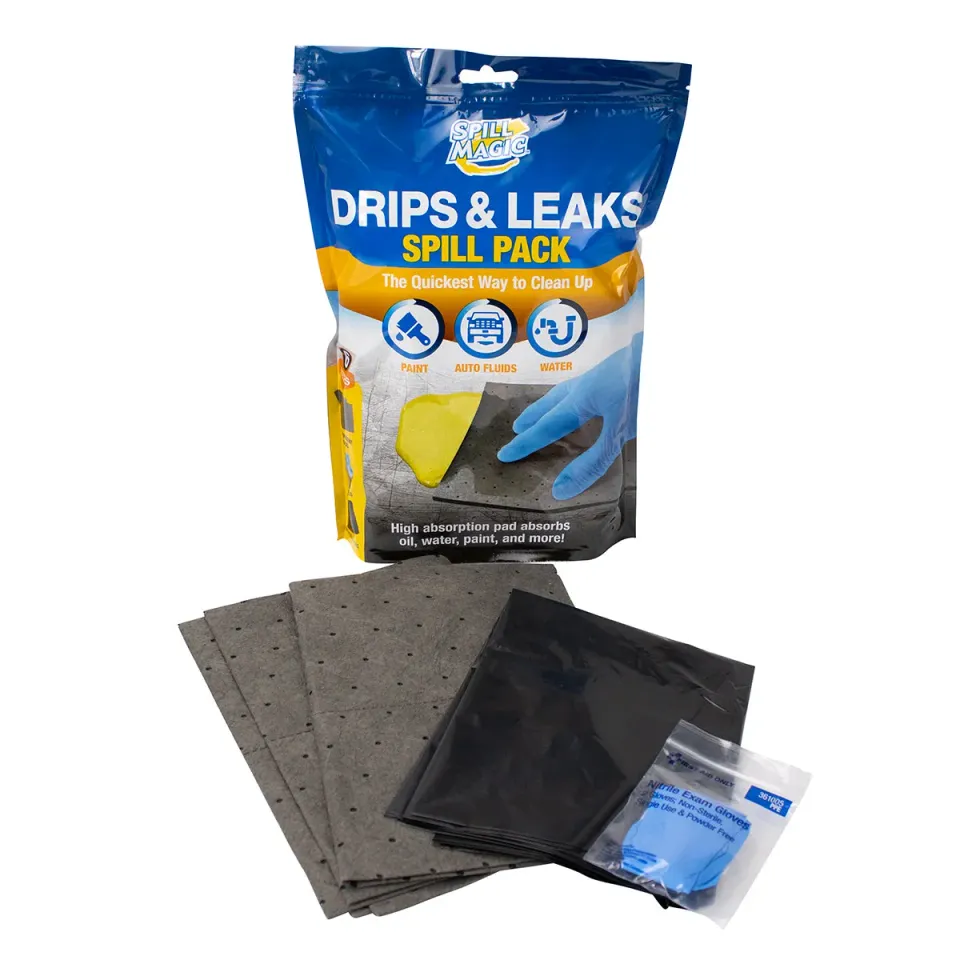 First Aid Only Drips Leaks spillsesett olje og fett