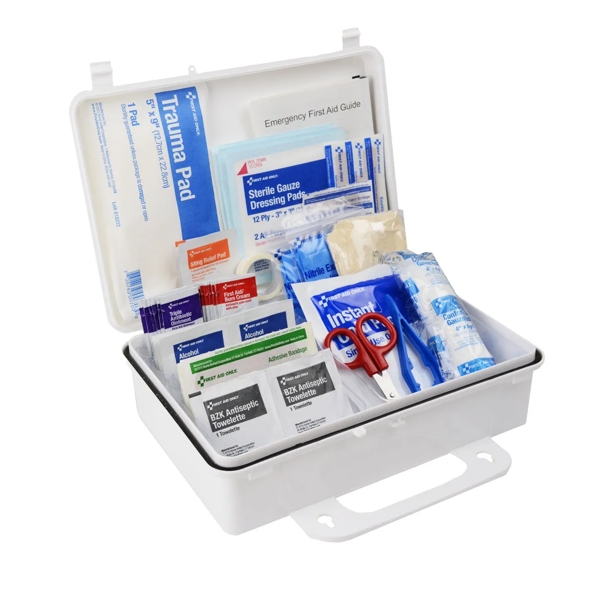 First Aid Only 25 førstehjelpsskrin plast vanntett 95 deler
