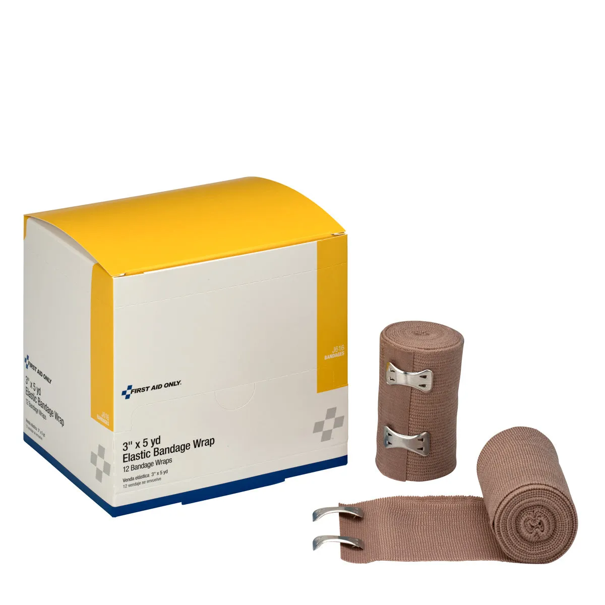 First Aid Only elastisk bandasje 7,6 cm x 4,5 m 12 stk støtte