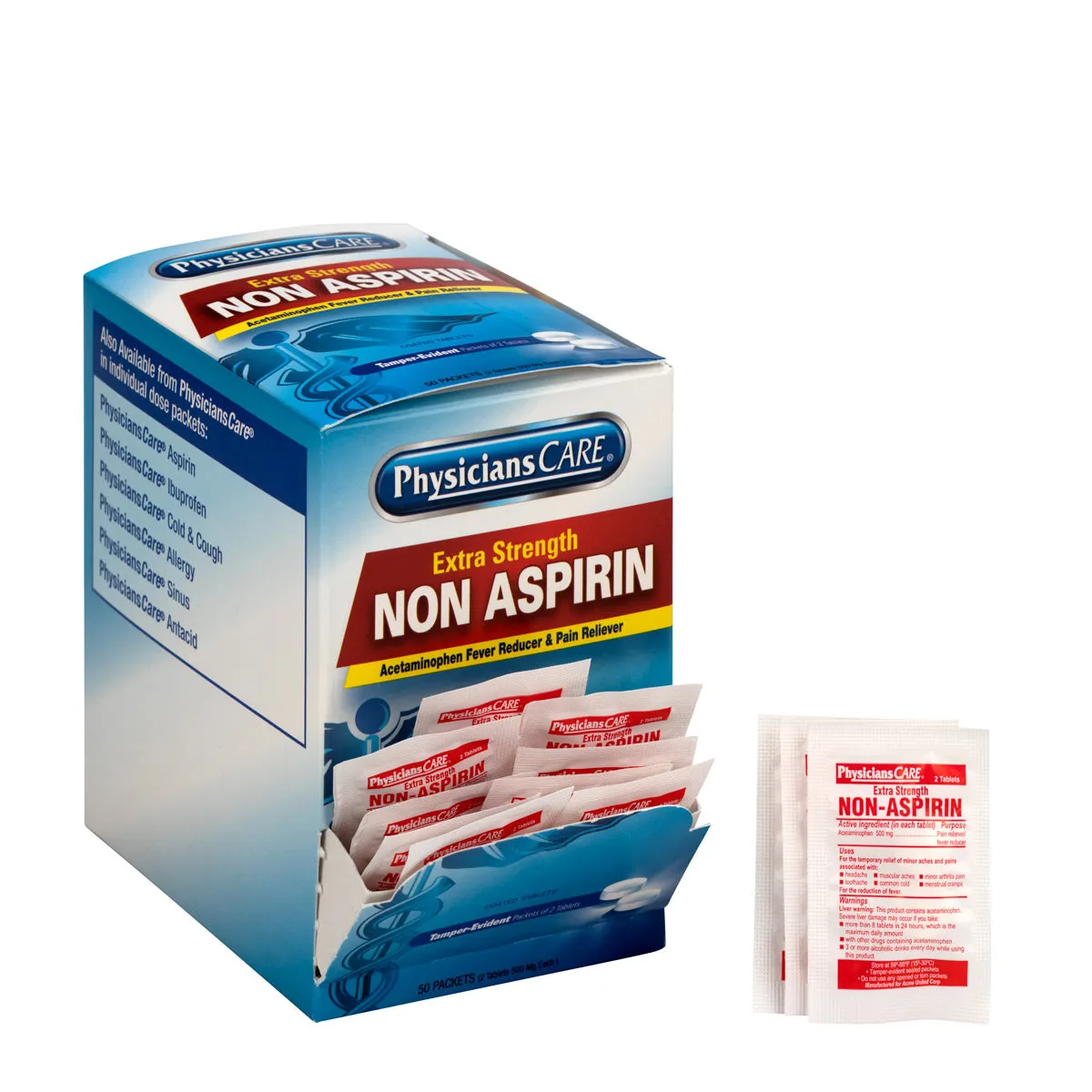 First Aid Only PhysiciansCare paracetamol 500 mg 100 stk