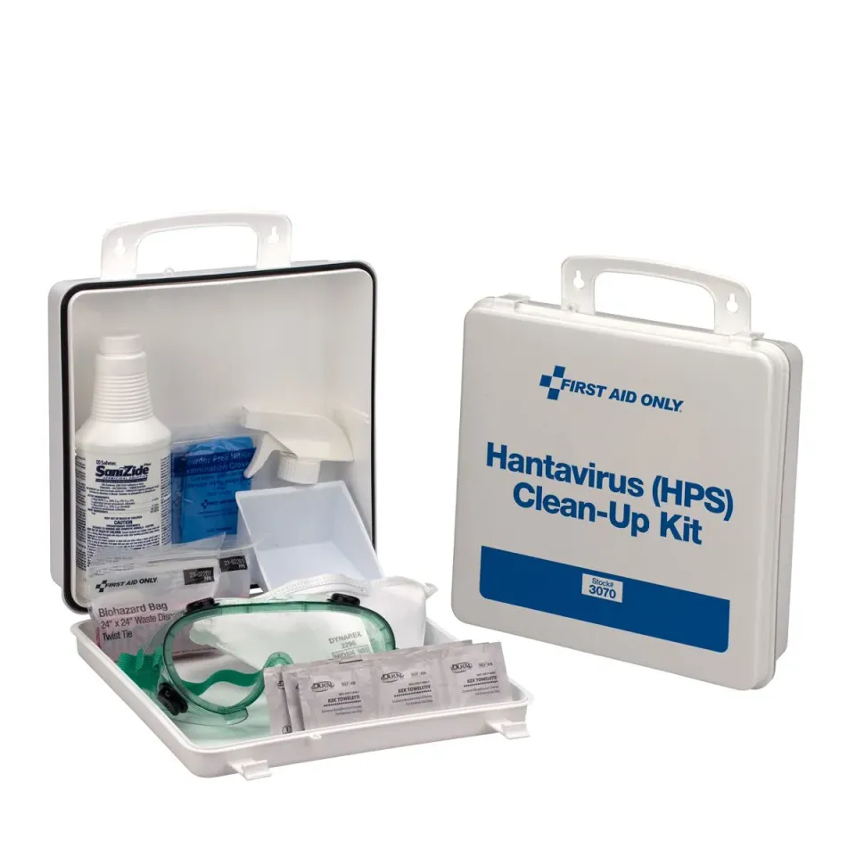 First Aid Only HPS Hantavirus rensesett 17 deler plastkoffert