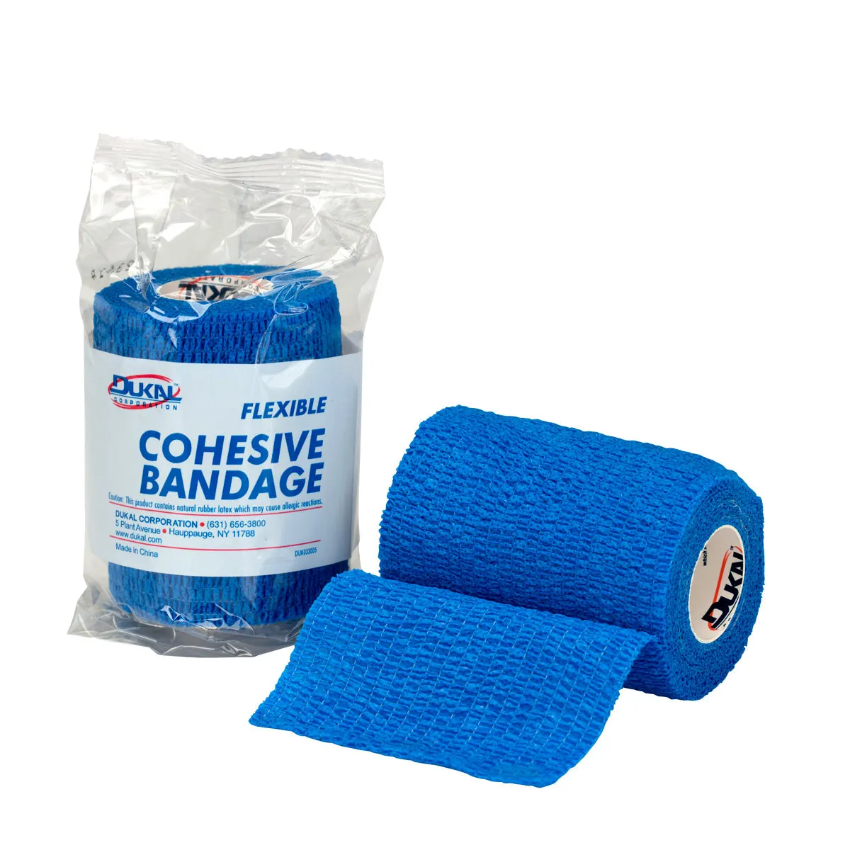 First Aid Only Self-Adhering Wrap bandasje 7,6cm blå 4,5m