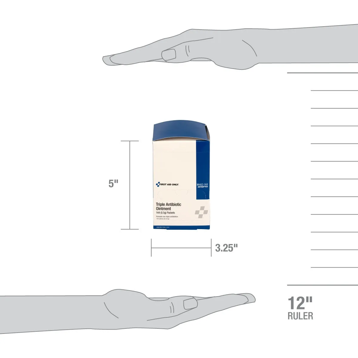 First Aid Only Triple Antibiotic sårsalve 144 stk antibakteriell