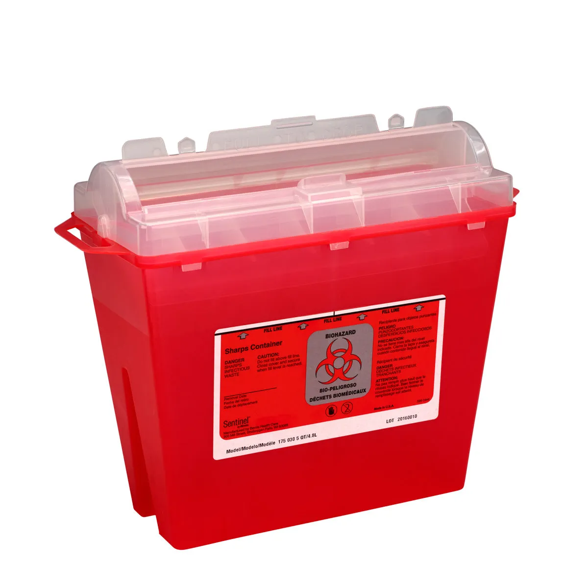 First Aid Only Sharps Container kanyleboks 4,7 liter