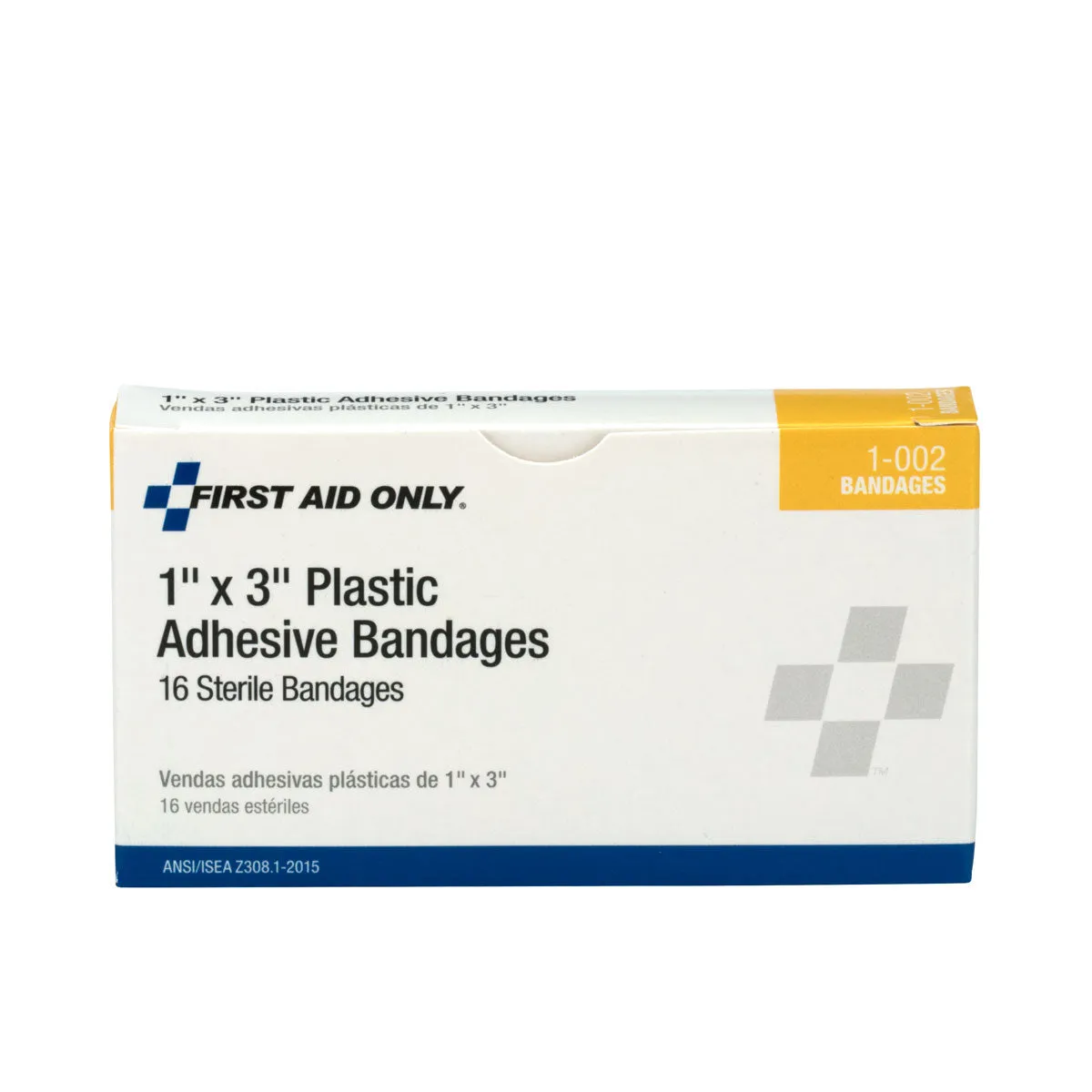 First Aid Only plastplaster 2,5x7,6 cm 16 stk vannavvisende