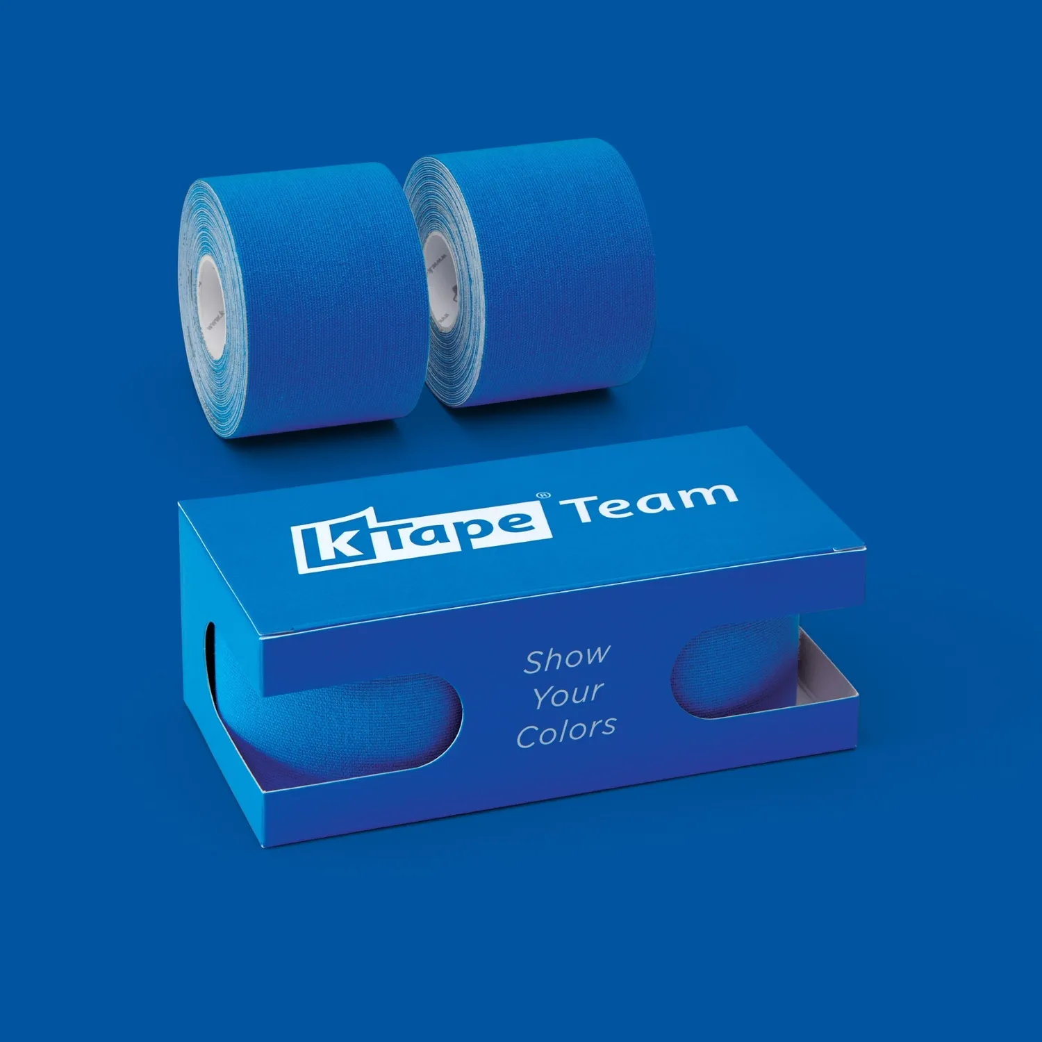 K-tape Team kinesiologitape sport blå 2x5 m lateksfri
