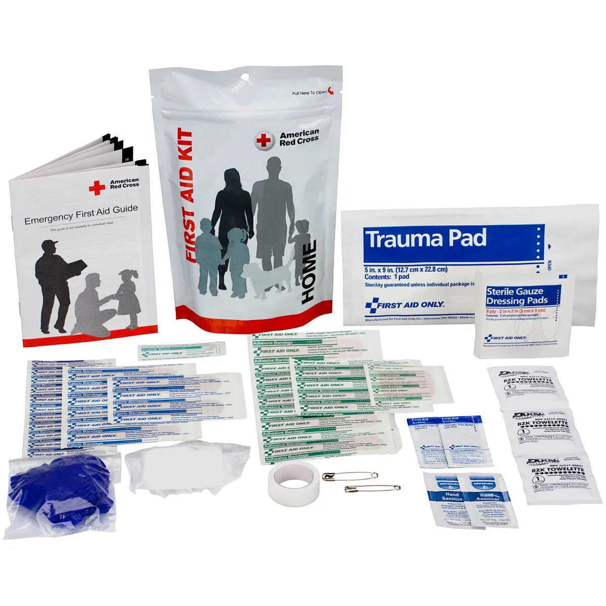 First Aid Only Home Zip førstehjelpssett glidelåsveske hjemme