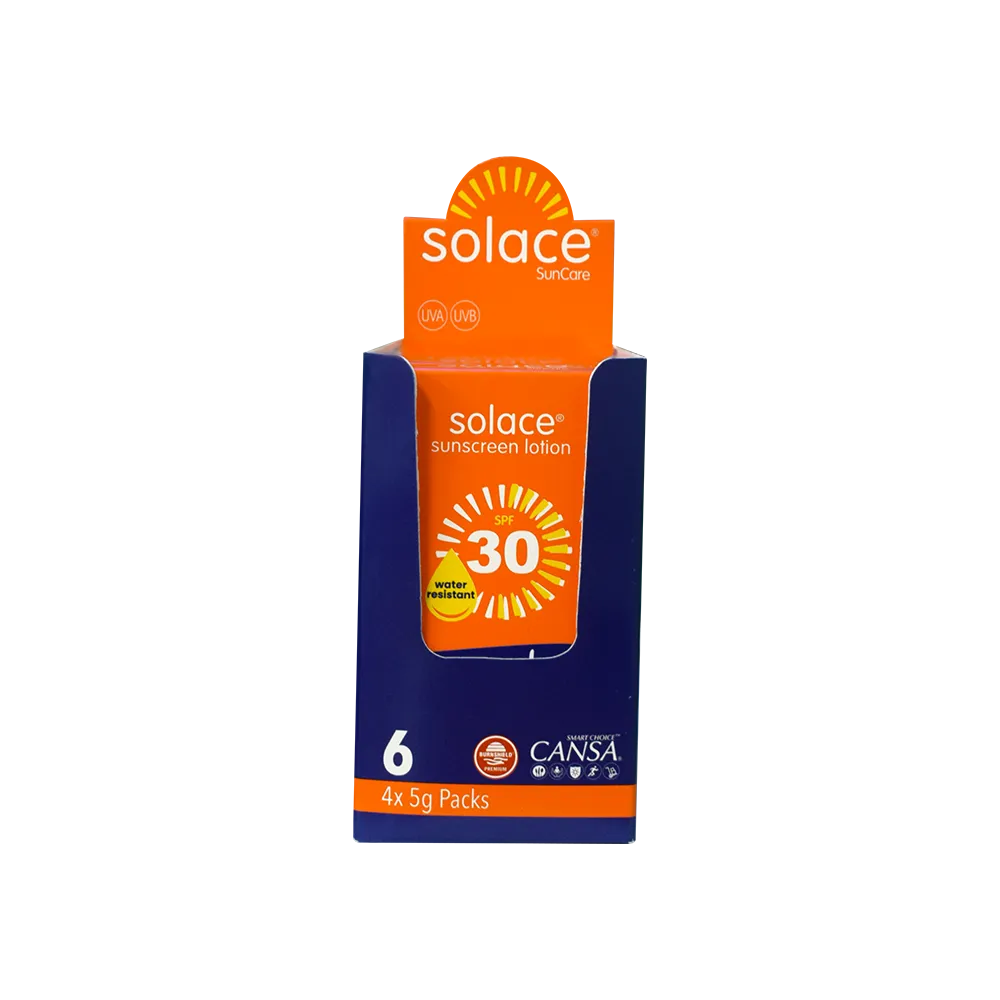 Burnshield Solace solkrem SPF30 eske poser