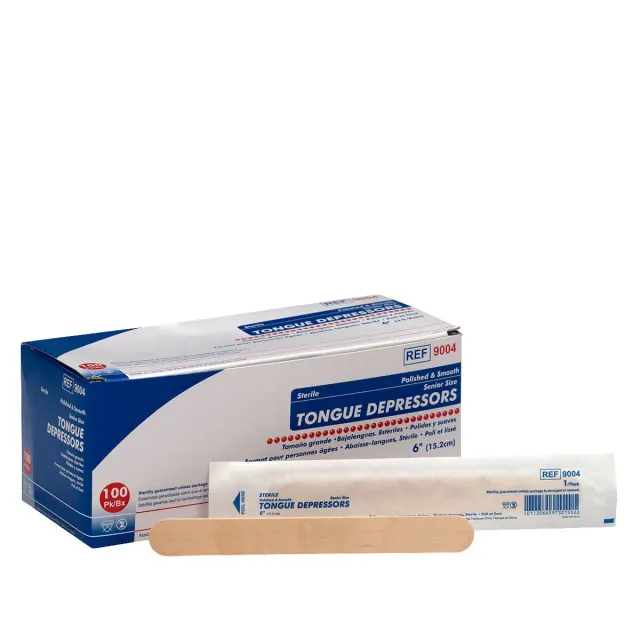 First Aid Only tungespatel steril 15 cm 100 stk glatt