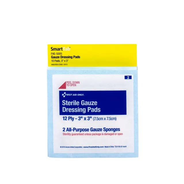 First Aid Only SmartCompliance gasbind 10 stk steril 7,6 cm