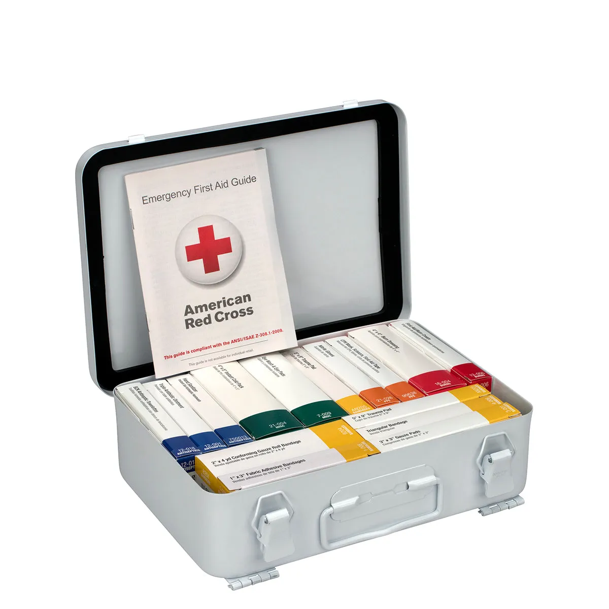 First Aid Only 25 Person ANSI A førstehjelpsskrin metall 83 deler