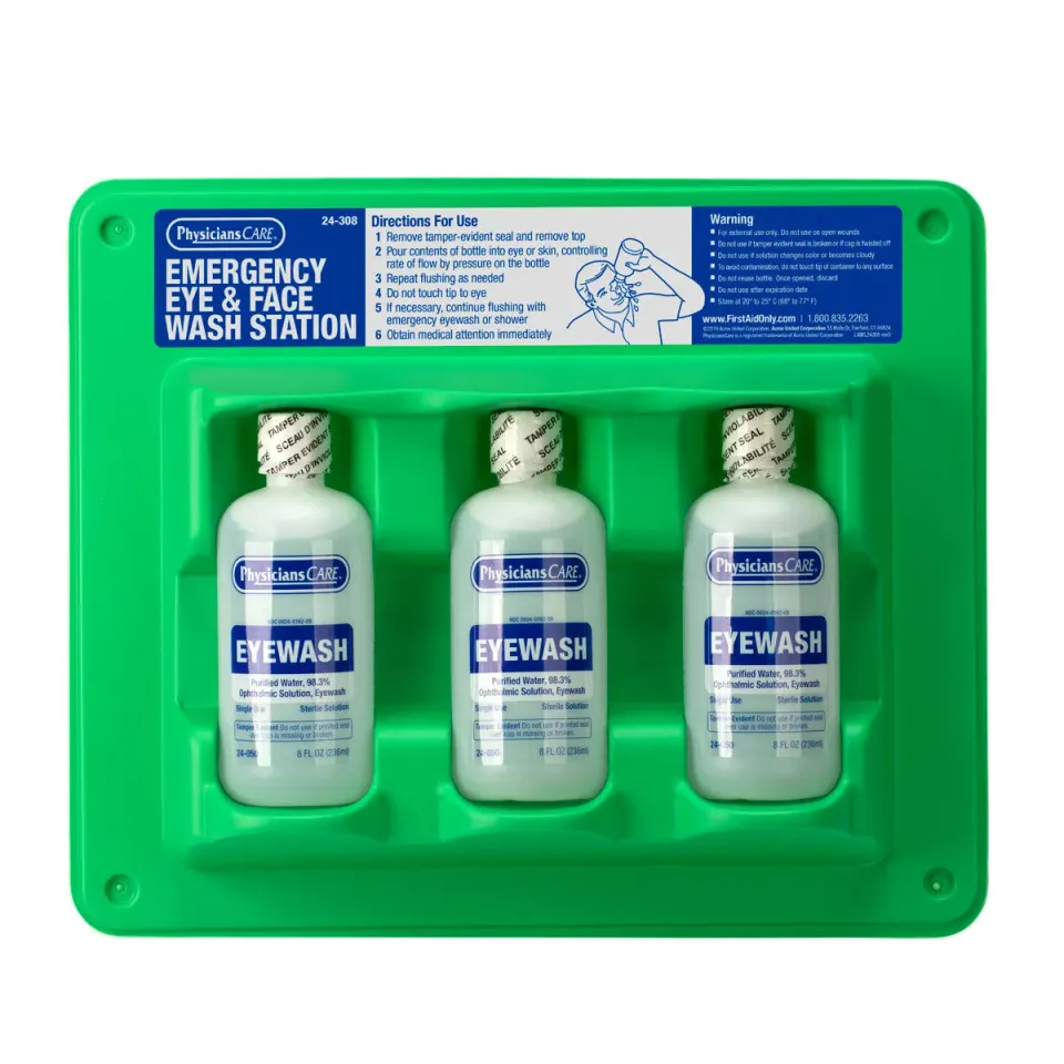 First Aid Only Eyewash Station øyeskyll 6x236 ml veggfeste