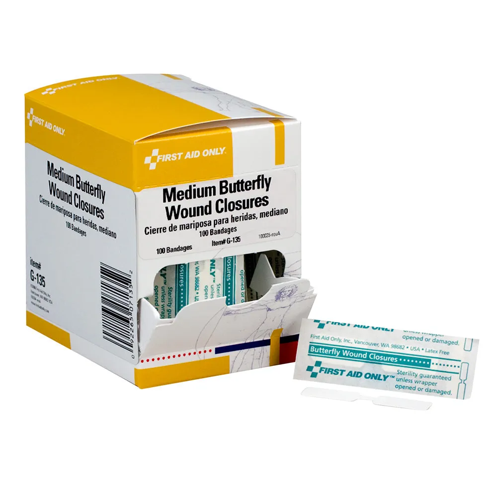 First Aid Only Butterfly sårstrips medium 100-pk steril
