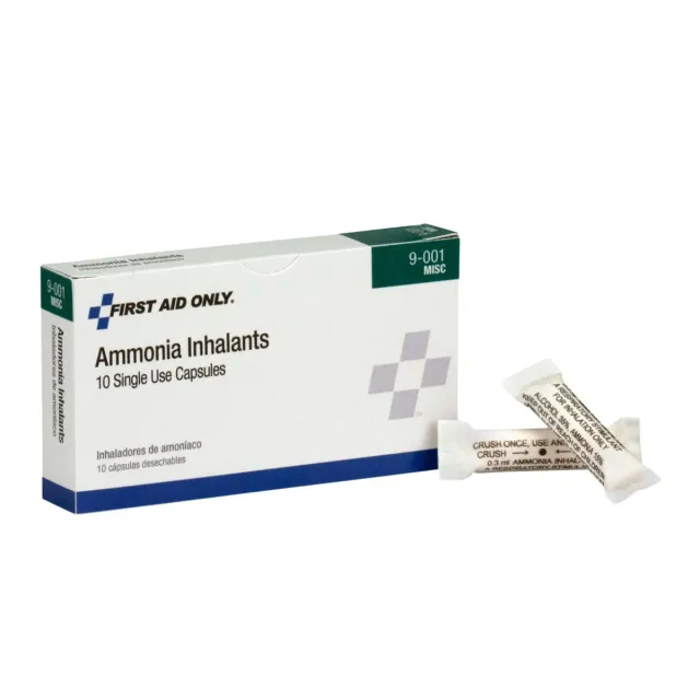 First Aid Only Ammonia Inhalant ammoniakkampuller 10 stk engangs