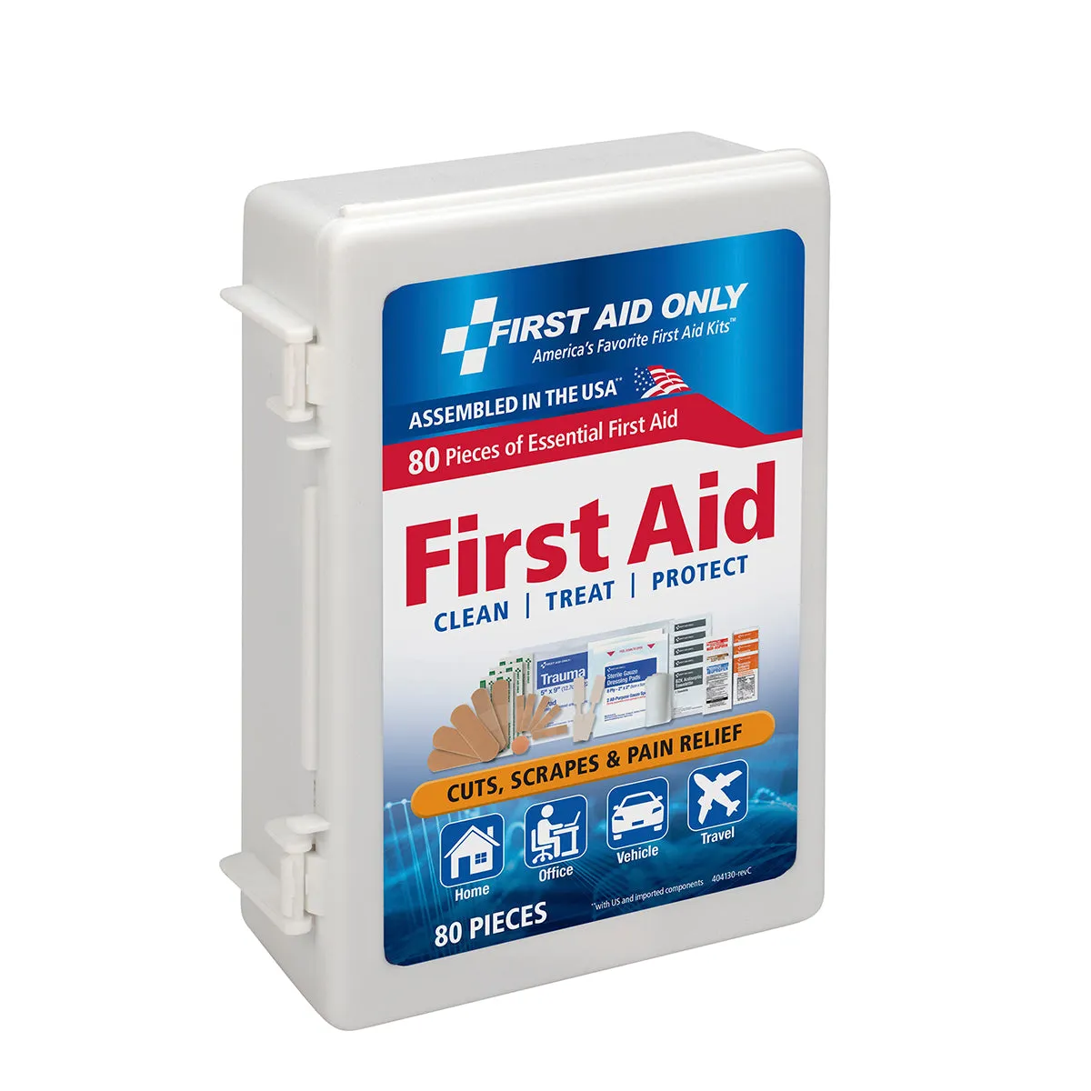 First Aid Only førstehjelpssett i koffert 80 deler