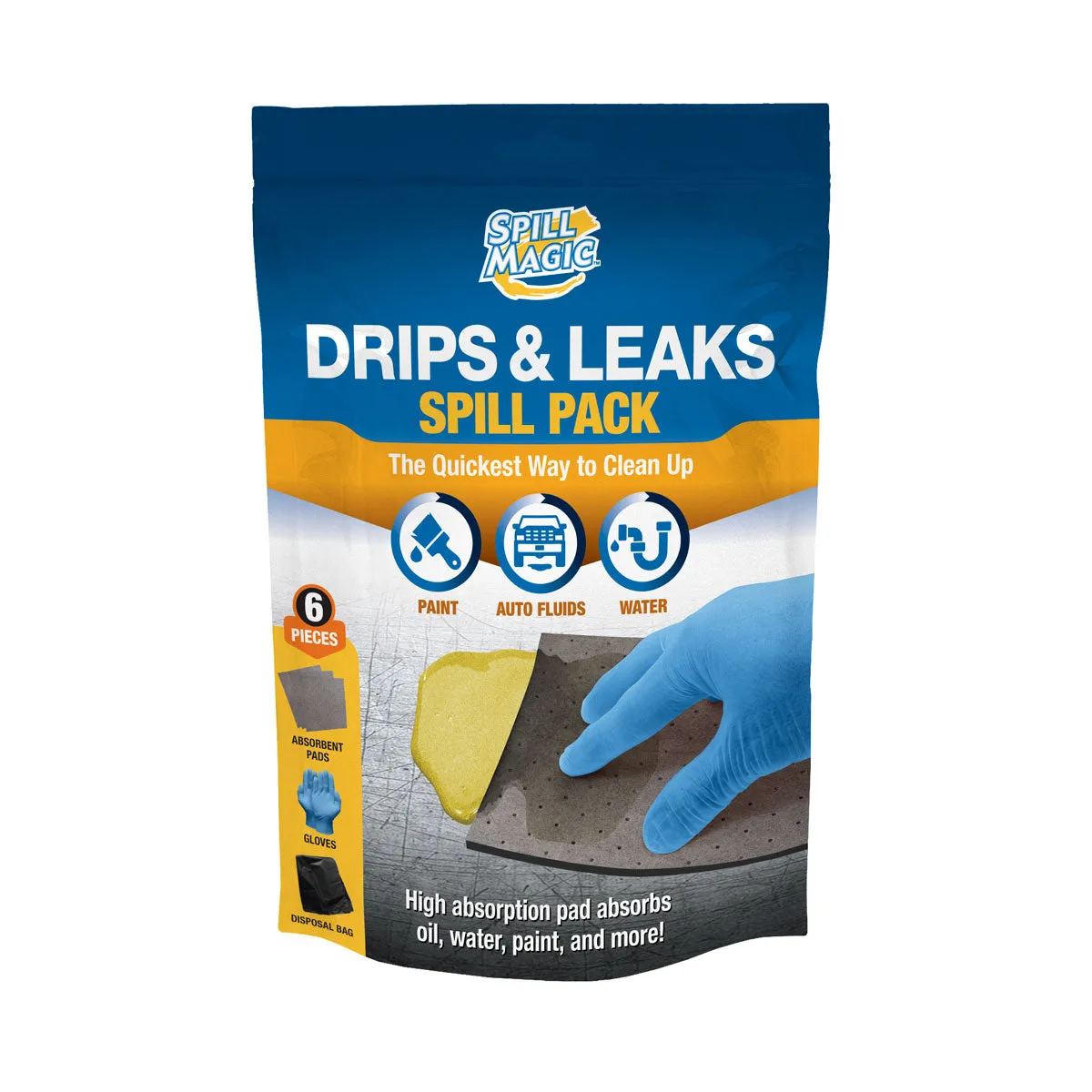 First Aid Only Drips Leaks spillsesett olje og fett