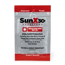 First Aid Only SunX30 solkrem SPF30 poser 4 stk vannfast