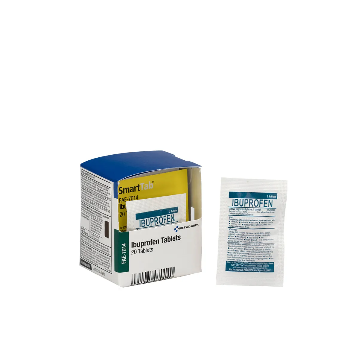 First Aid Only SmartCompliance Ibuprofen tabletter 20 stk smertestillende
