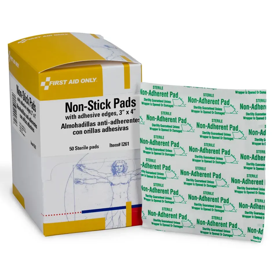 First Aid Only sårkompress 7,6x10 cm non-adherent 50 stk