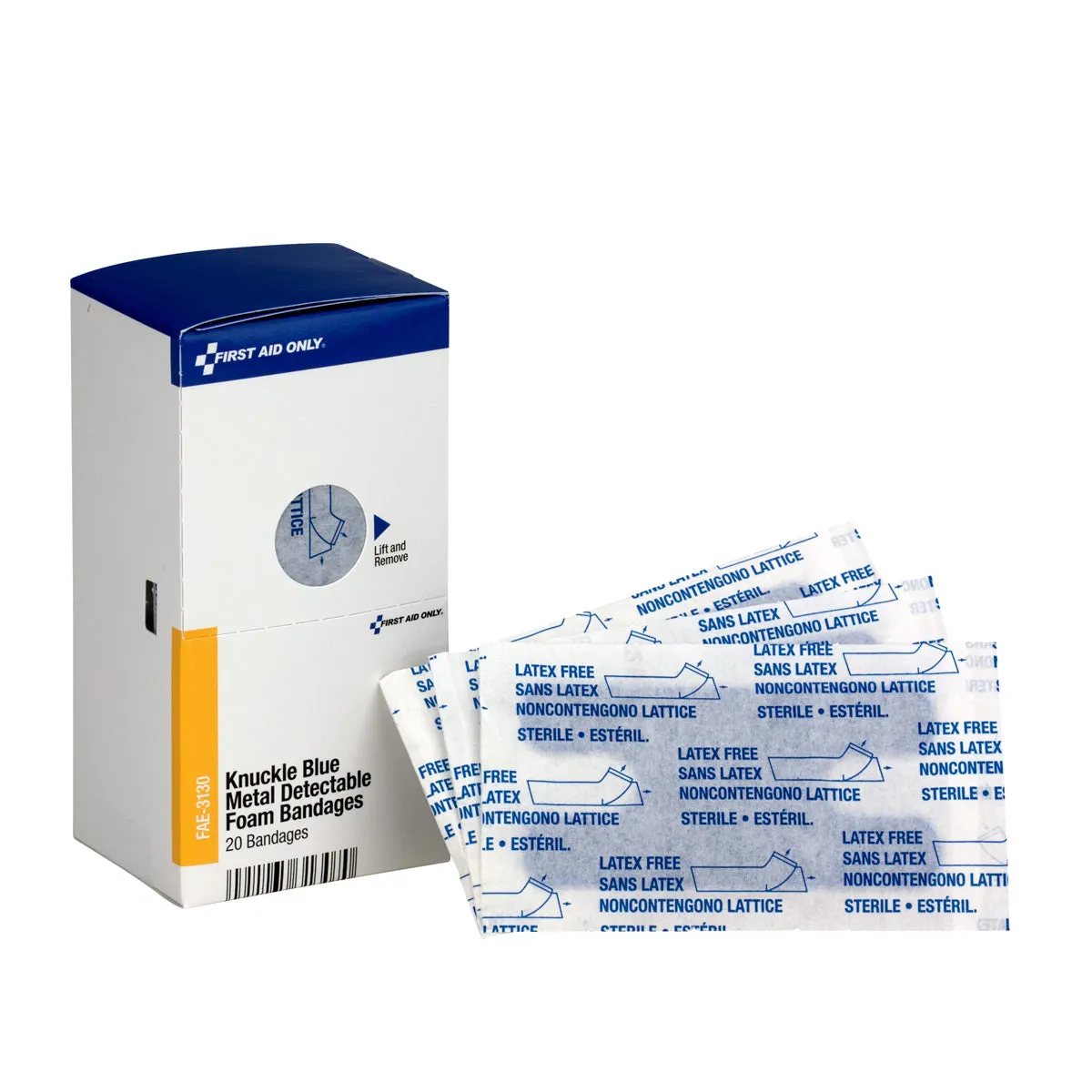 First Aid Only SmartCompliance knokeplaster blå 20 stk