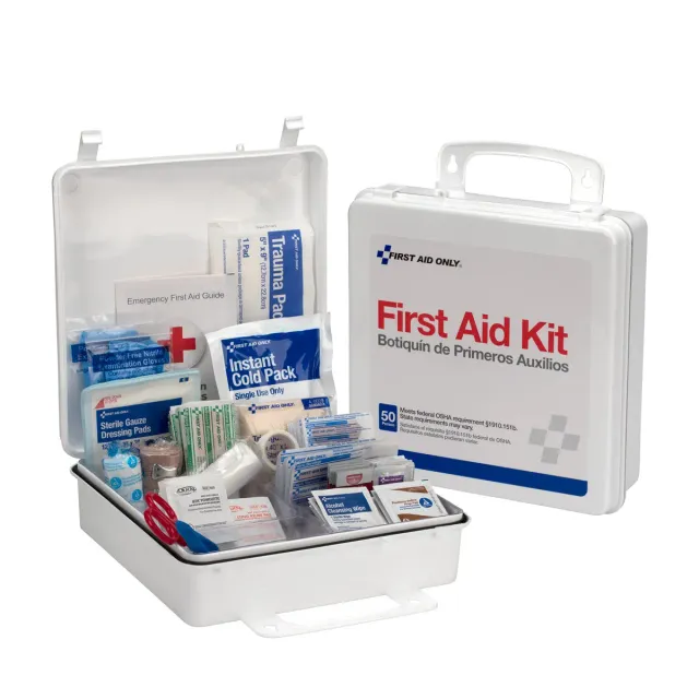 First Aid Only 50 Person førstehjelpsskrin 166 deler vanntett