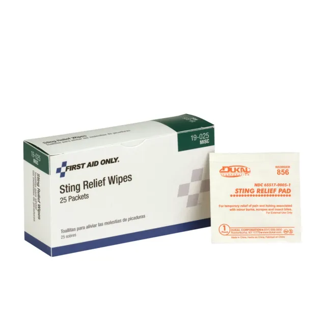 First Aid Only Sting Relief servietter 25 stk insekt
