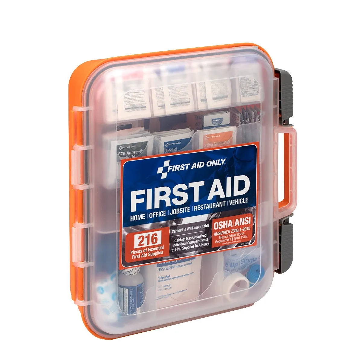 First Aid Only 50 person førstehjelpsskrin plast 216-deler