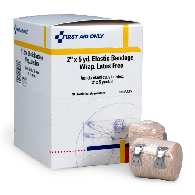 First Aid Only elastisk bandasje 5 cm x 4,5 m 18 stk