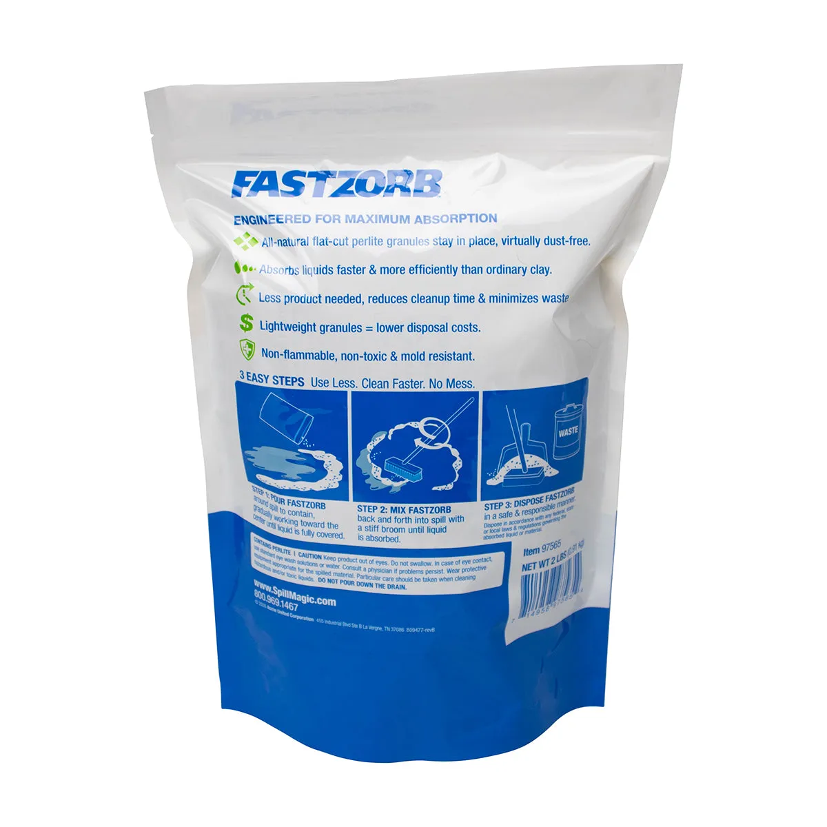 First Aid Only FastZorb oljeabsorbent granulat 0,9 kg
