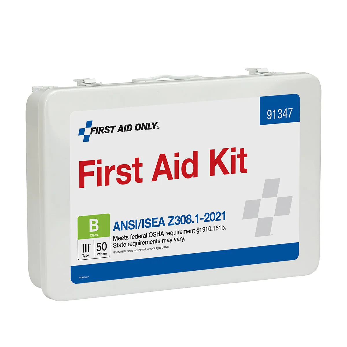 First Aid Only 50 Person ANSI B førstehjelpsskrin metall 210 deler