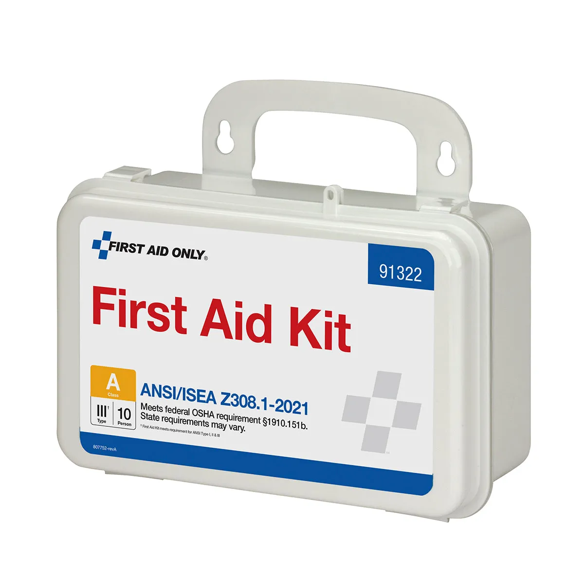 First Aid Only førstehjelpsskrin 10 pers plast 76 deler