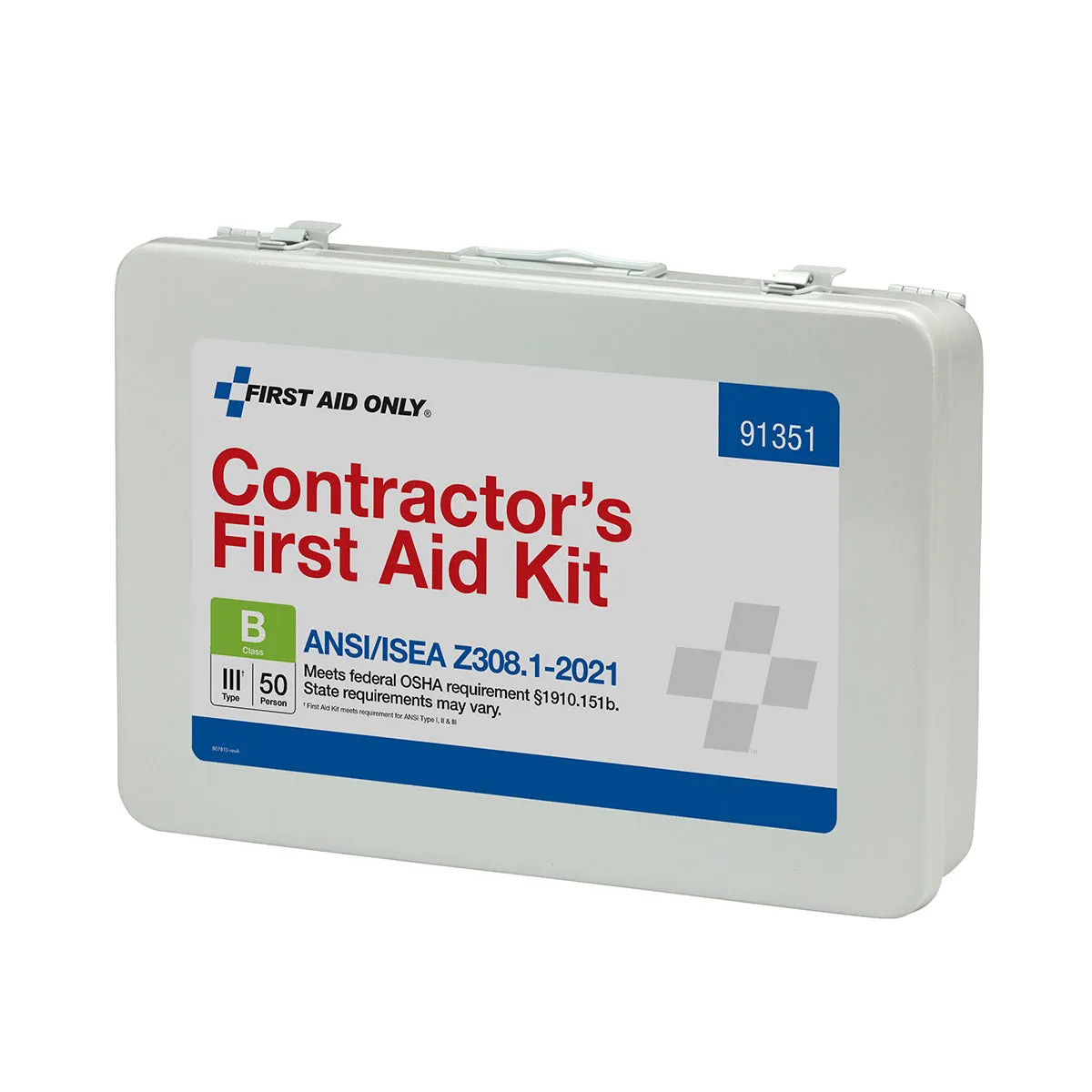 First Aid Only Contractor førstehjelpsskrin 50 personer metall ANSI B