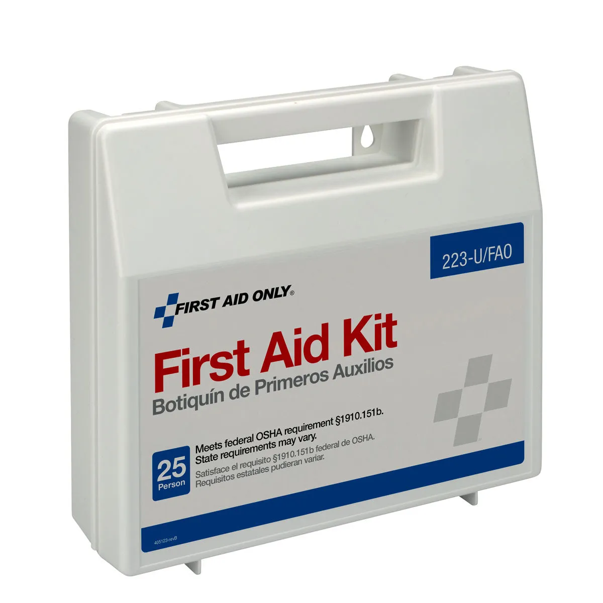 First Aid Only 25 Person førstehjelpsskrin plast 107 deler