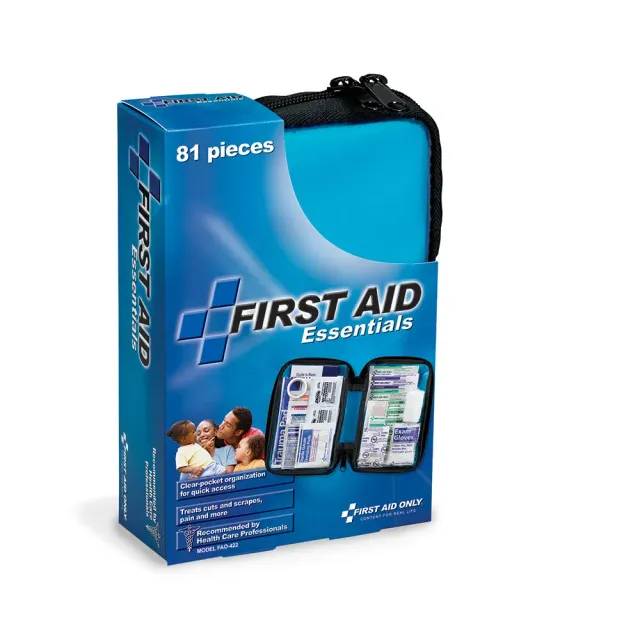 First Aid Only 80-delers førstehjelpssett stoffmappe