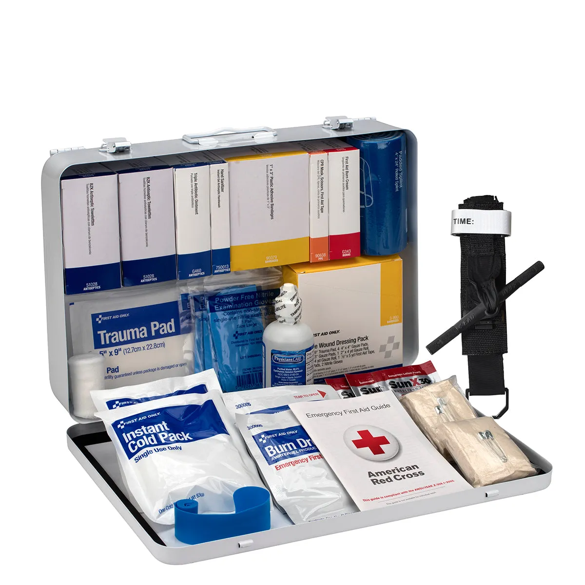 First Aid Only Contractor førstehjelpsskrin 50 personer metall ANSI B