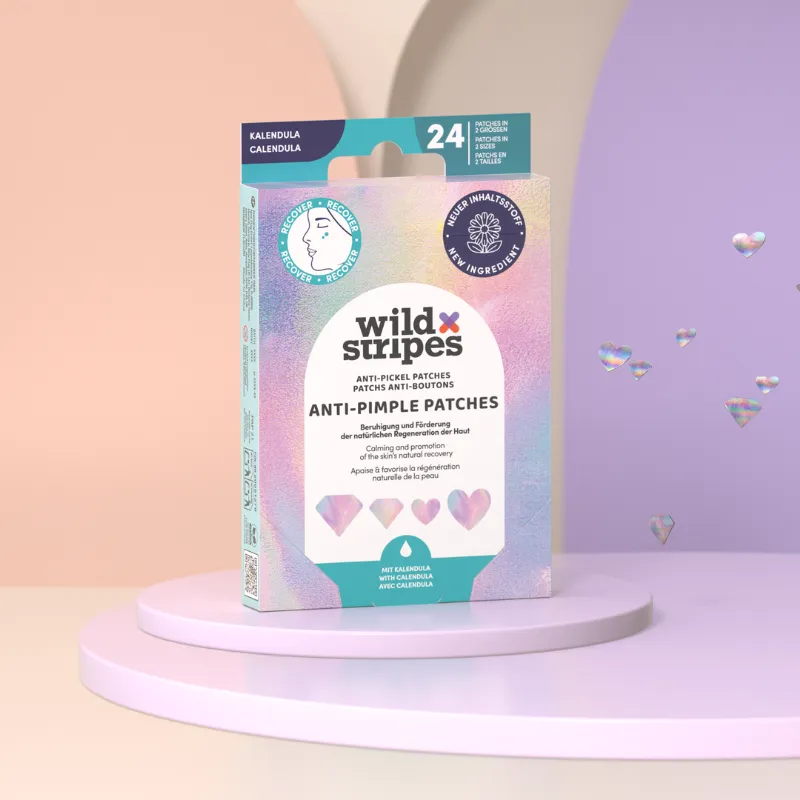 Wild Stripes Diamond Recover kviseplaster 24 stk hjerte diamant
