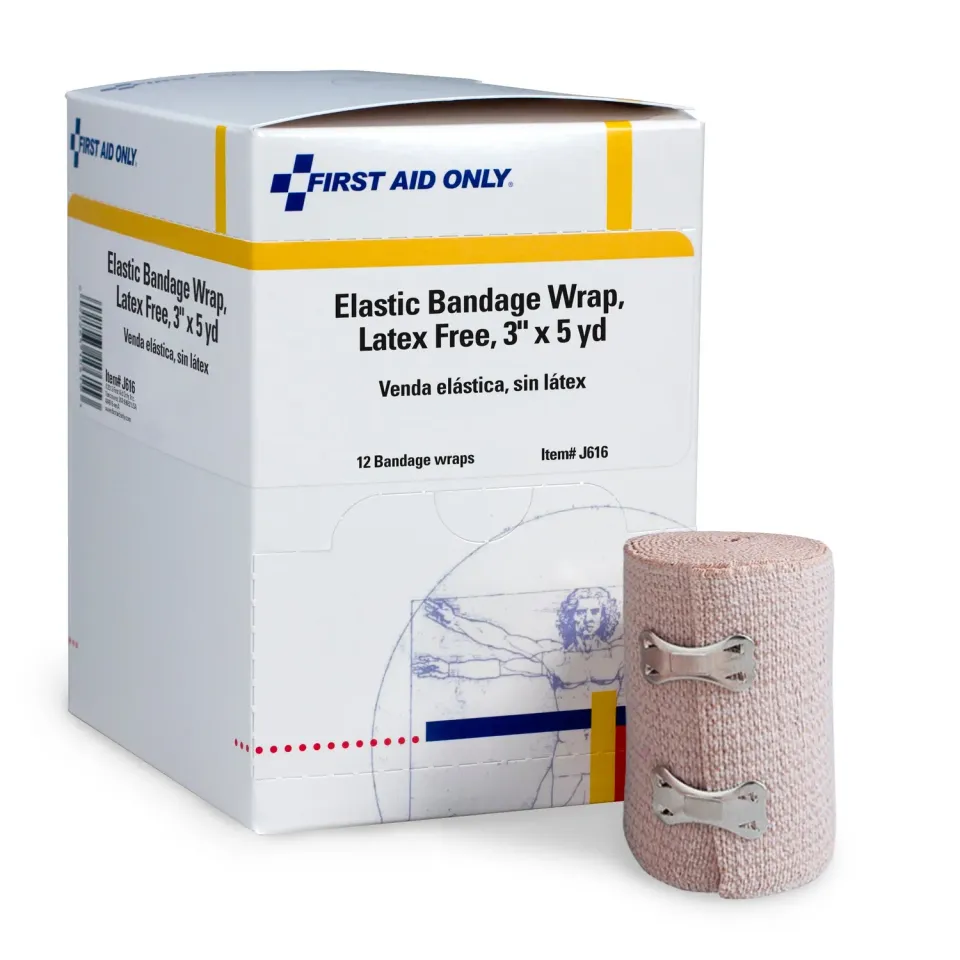 First Aid Only elastisk bandasje 7,6 cm x 4,5 m 12 stk støtte