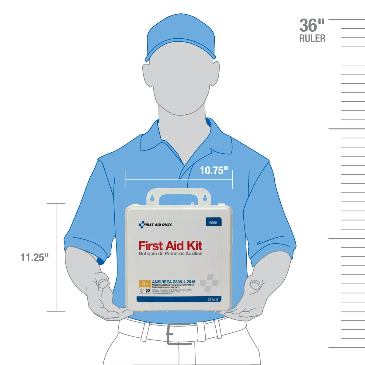 First Aid Only 50 Person ANSI A+ førstehjelpsskrin Type III