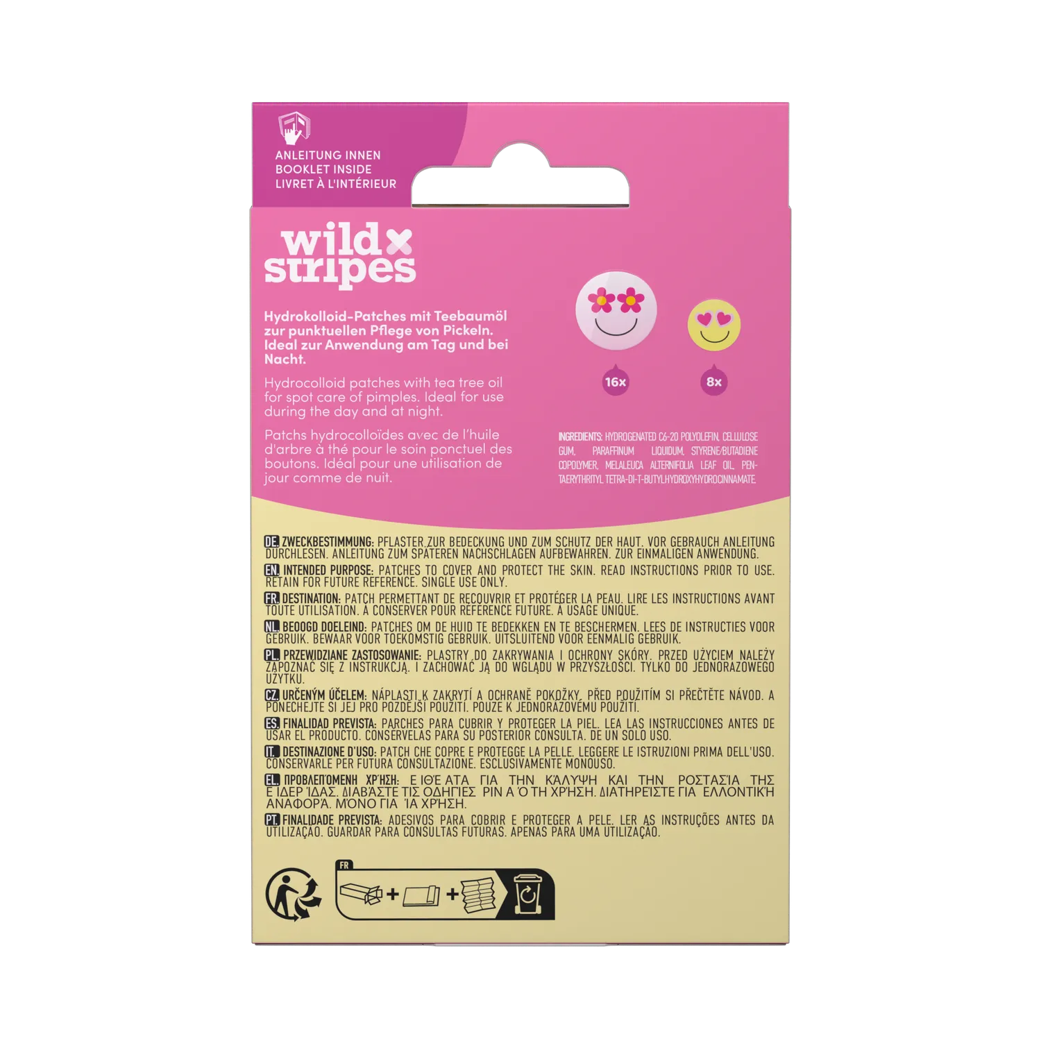 Wild Stripes Smile Stop kviseplaster 24 stk hydrokolloid