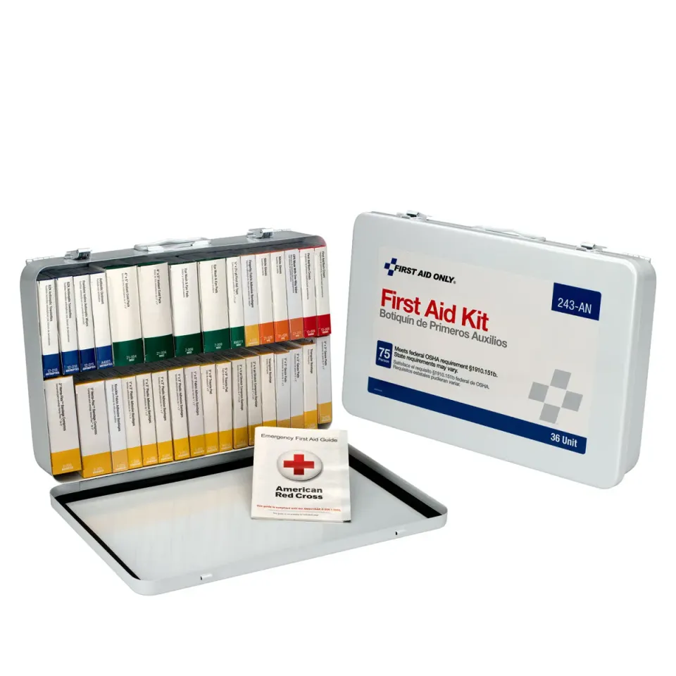 First Aid Only 36 førstehjelpsskrin metall 215 deler