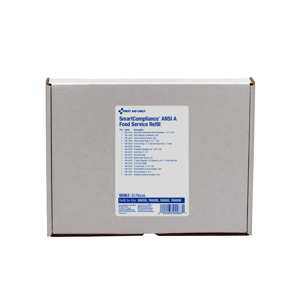 First Aid Only SmartCompliance refill mat ANSI A