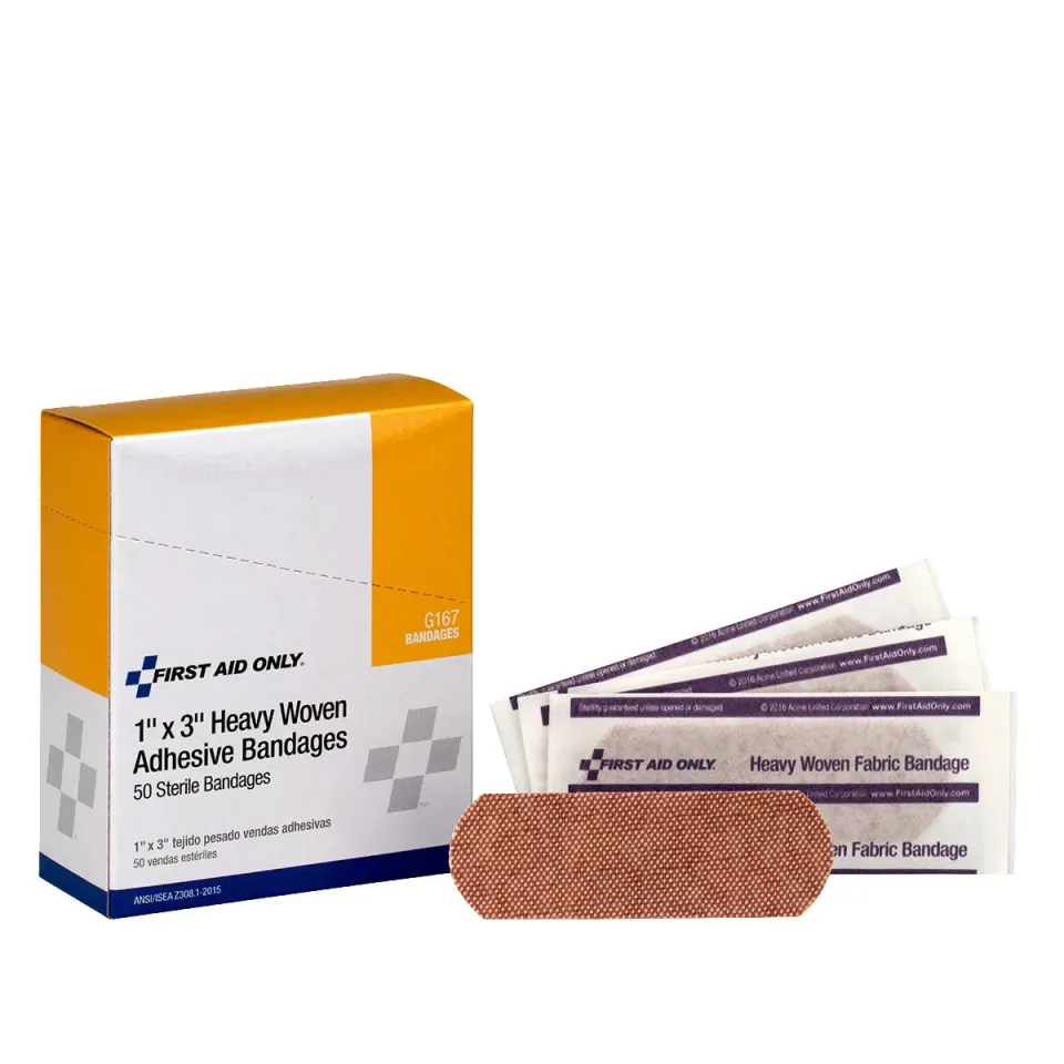 First Aid Only Heavy Woven plaster 50 stk 2,5x7,6 cm